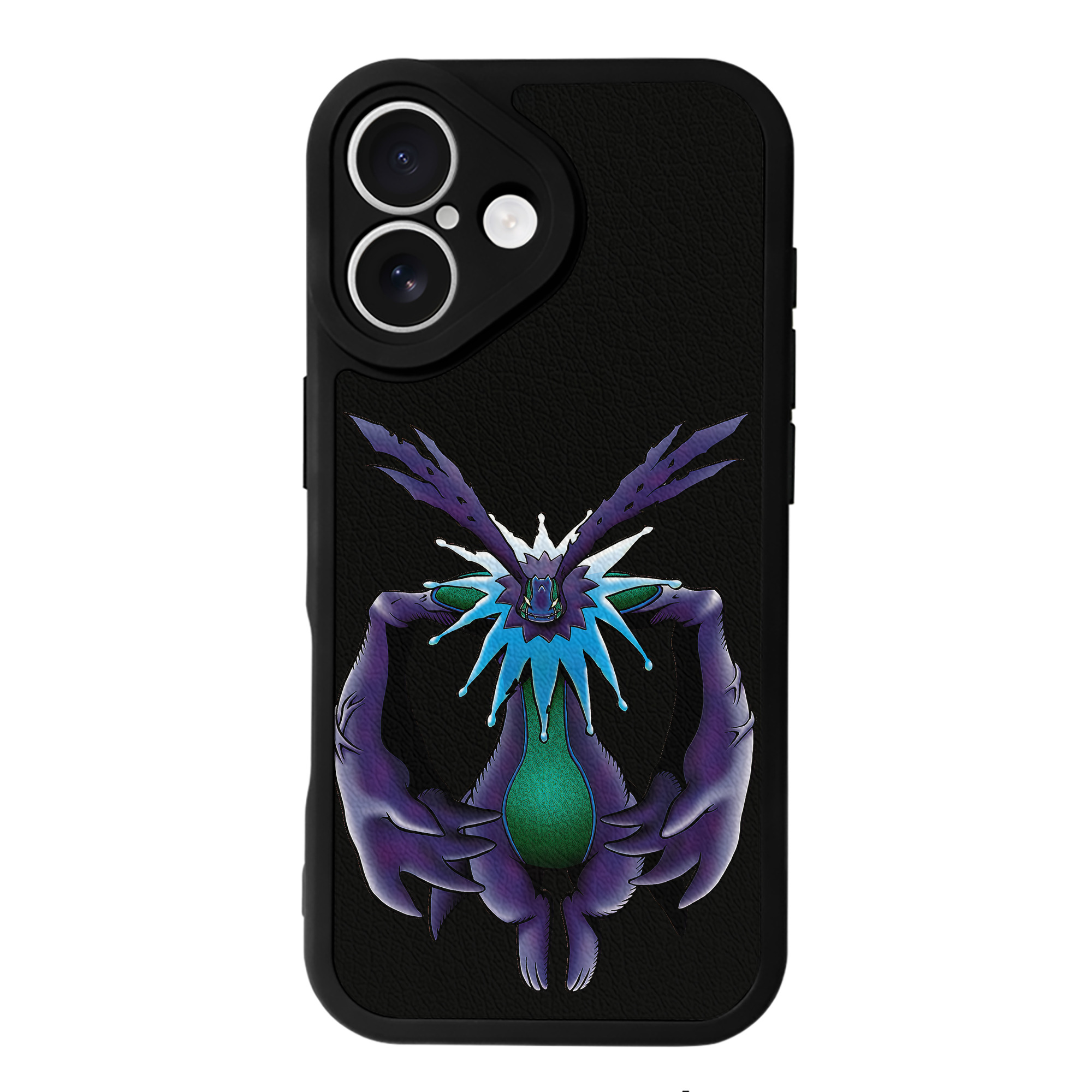 （画像用） Digimon デジタルモンスター/デジモン 【iPhone 16シリーズ対応】シリコンスマホケース（レザー調） 材質：シリコン